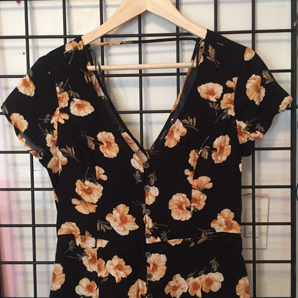 forever 21 button down dress